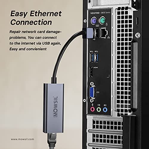 MOWSIL Gigabit Ethernet Network Adapter USB 3.0 to RJ45 GIGA CONVERTER MOWSIL Gigabit Ethernet Network Adapter USB 3.0 to RJ45 GIGA CONVERTER